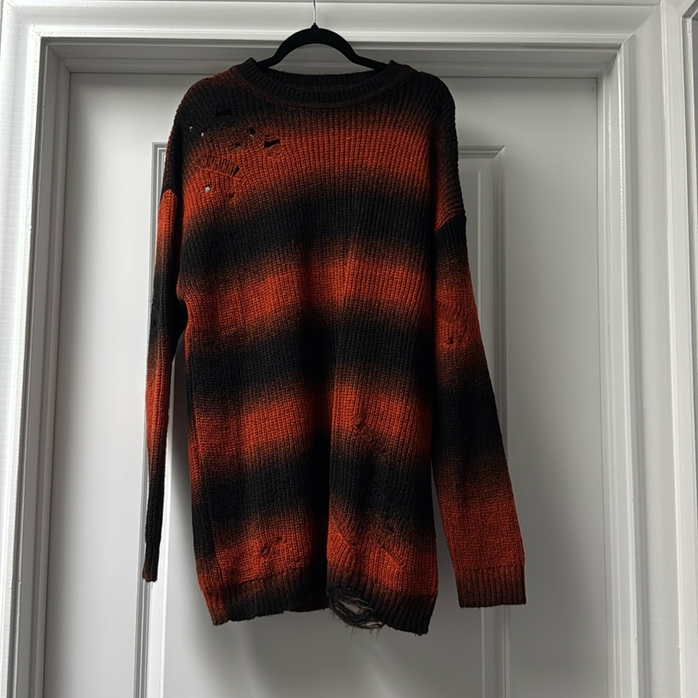 FOXBLOOD Distressed striped Sweater